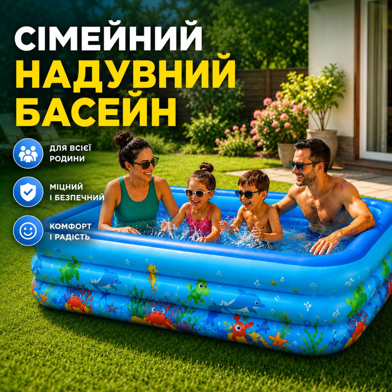 Сімейний надувний басейн
